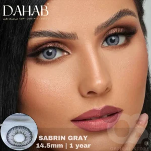DAHAB Sabrin Gray Color Contact Lens, Disposable cosmetic eye lens