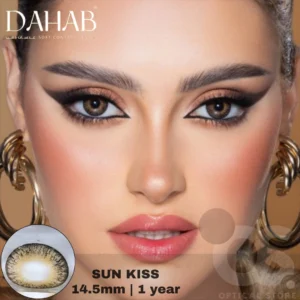 DAHAB Sun Kiss Color Contact Lens, Disposable cosmetic eye lens