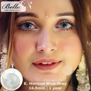 Bella Elite Horizon Blue Gray Color Contact Lens, Disposable cosmetic eye lens