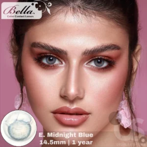 Bella Elite Midnight Blue Color Contact Lens, Disposable cosmetic eye lens