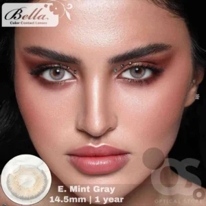 Bella Elite Mint Gray Color Contact Lens, Disposable cosmetic eye lens