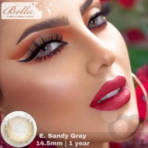 Bella Elite Sandy Gray Color Contact Lens, Disposable cosmetic eye lens