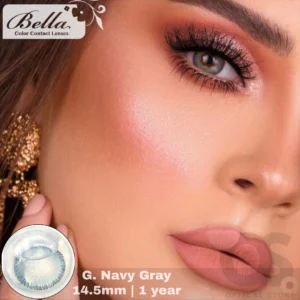 Bella Glow Navy Gray Color Contact Lens, Disposable cosmetic eye lens