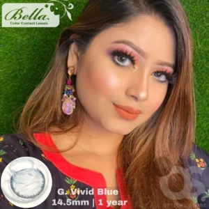 Bella Glow Vivid Blue Color Contact Lens, Disposable cosmetic eye lens