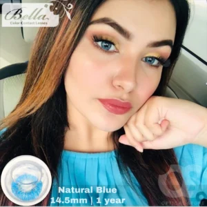 Bella Natural Blue Color Contact Lens, Disposable cosmetic eye lens
