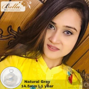 Bella Natural Gray Color Contact Lens, Disposable cosmetic eye lens