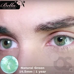 Bella Natural Green Color Contact Lens, Disposable cosmetic eye lens