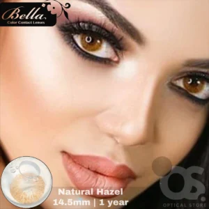Bella Natural Hazel Color Contact Lens, Disposable cosmetic eye lens