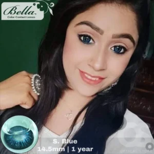 Bella Snow White Blue Color Contact Lens, Disposable cosmetic eye lens