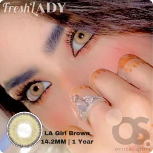 Freshlady LA Girl Brown Color Contact Lens, Disposable cosmetic eye lens