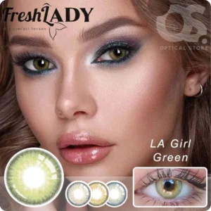 Freshlady LA Girl Green Color Contact Lens, Disposable cosmetic eye lens