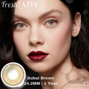 Freshlady Dubai Brown Color Contact Lens, Disposable cosmetic eye lens