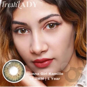Freshlady Stunna Girl Kamille Color Contact Lens, Disposable cosmetic eye lens
