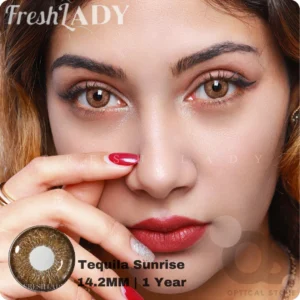 Freshlady Tequila Sunrise Color Contact Lens, Disposable cosmetic eye lens