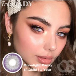 Freshlady Moonlight Pansy Color Contact Lens, Disposable cosmetic eye lens