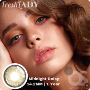 Freshlady Midnight Daisy Color Contact Lens, Disposable cosmetic eye lens