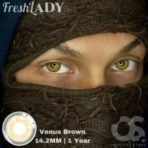 Freshlady Venus Brown white Color Contact Lens, Disposable cosmetic eye lens