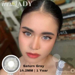 Freshlady Saturn Gray white Color Contact Lens, Disposable cosmetic eye lens