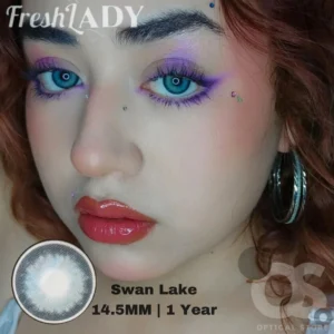 Freshlady Swan Lake white Color Contact Lens, Disposable cosmetic eye lens