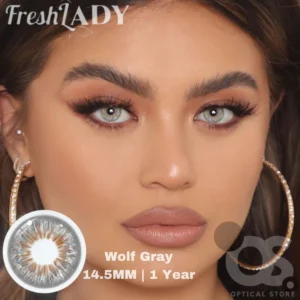 Freshlady Wolf Gray white Color Contact Lens, Disposable cosmetic eye lens