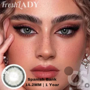 Freshlady Spanish Bank white Color Contact Lens, Disposable cosmetic eye lens