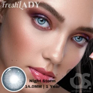 Freshlady Night Storm white Color Contact Lens, Disposable cosmetic eye lens