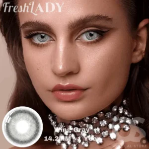 Freshlady Wing Gray white Color Contact Lens, Disposable cosmetic eye lens