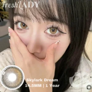 Freshlady Skylark Dream white Color Contact Lens, Disposable cosmetic eye lens