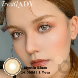 Freshlady Mystic Blaze white Color Contact Lens, Disposable cosmetic eye lens