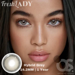 Freshlady Hybrid Gray white Color Contact Lens, Disposable cosmetic eye lens