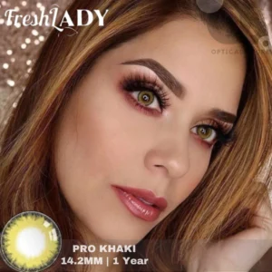 Freshlady Pro Khaki Color Contact Lens, Disposable cosmetic eye lens