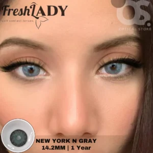 Freshlady New York N Gray Color Contact Lens, Disposable cosmetic eye lens