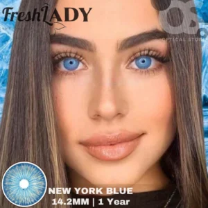 Freshlady New York Blue Color Contact Lens, Disposable cosmetic eye lens