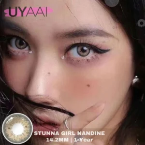 UYAAI Stunna Girl Nandine Color Contact Lens, Disposable cosmetic eye lens