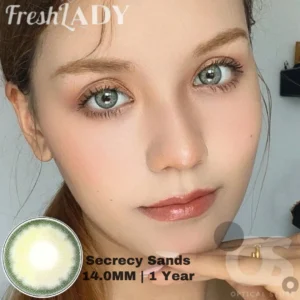 Freshlady Secrecy Sands white Color Contact Lens, Disposable cosmetic eye lens