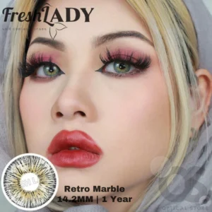 Freshlady Retro Marble Color Contact Lens, Disposable cosmetic eye lens