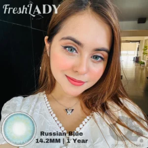 Freshlady Russian Blue Color Contact Lens, Disposable cosmetic eye lens