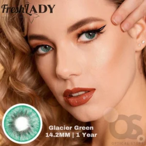 Freshlady Glacier Green Color Contact Lens, Disposable cosmetic eye lens