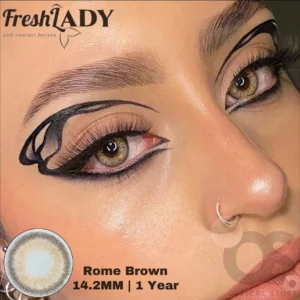 Freshlady Rome Brown Color Contact Lens, Disposable cosmetic eye lens
