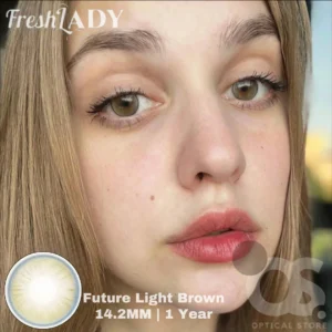 Freshlady Future Light Brown Color Contact Lens, Disposable cosmetic eye lens