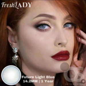 Freshlady Future Light Blue Color Contact Lens, Disposable cosmetic eye lens