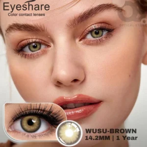EYESHARE Wusu Brown Color Contact Lens, Disposable cosmetic eye lens