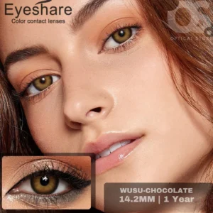 EYESHARE Wusu Chocolate Color Contact Lens, Disposable cosmetic eye lens